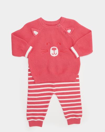 Two-Piece Cat knit set (0-12 months)